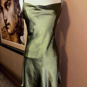 Speechless Strapless Olive Green Dress size M
